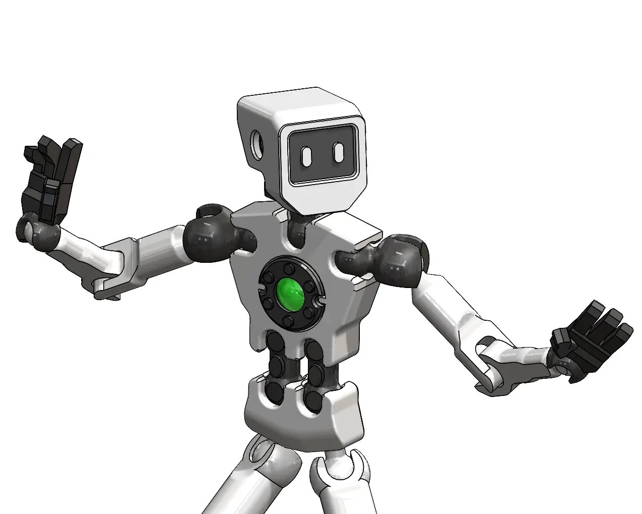 ETP-Bot V2 - Action Figure - Easy to Print with PLA — modelo 3D