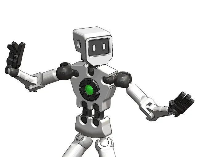 ETP-Bot V2 - Action Figure - Easy to Print with PLA — modelo 3D