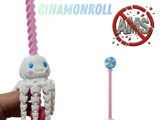 VARITA GIRATORIA CINNAMONROLL NO AMS — modelo 3D