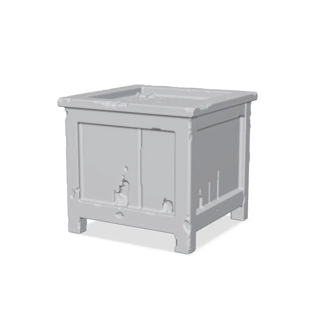 Wooden Planter Box - SupaVoxel AI — modelo 3D