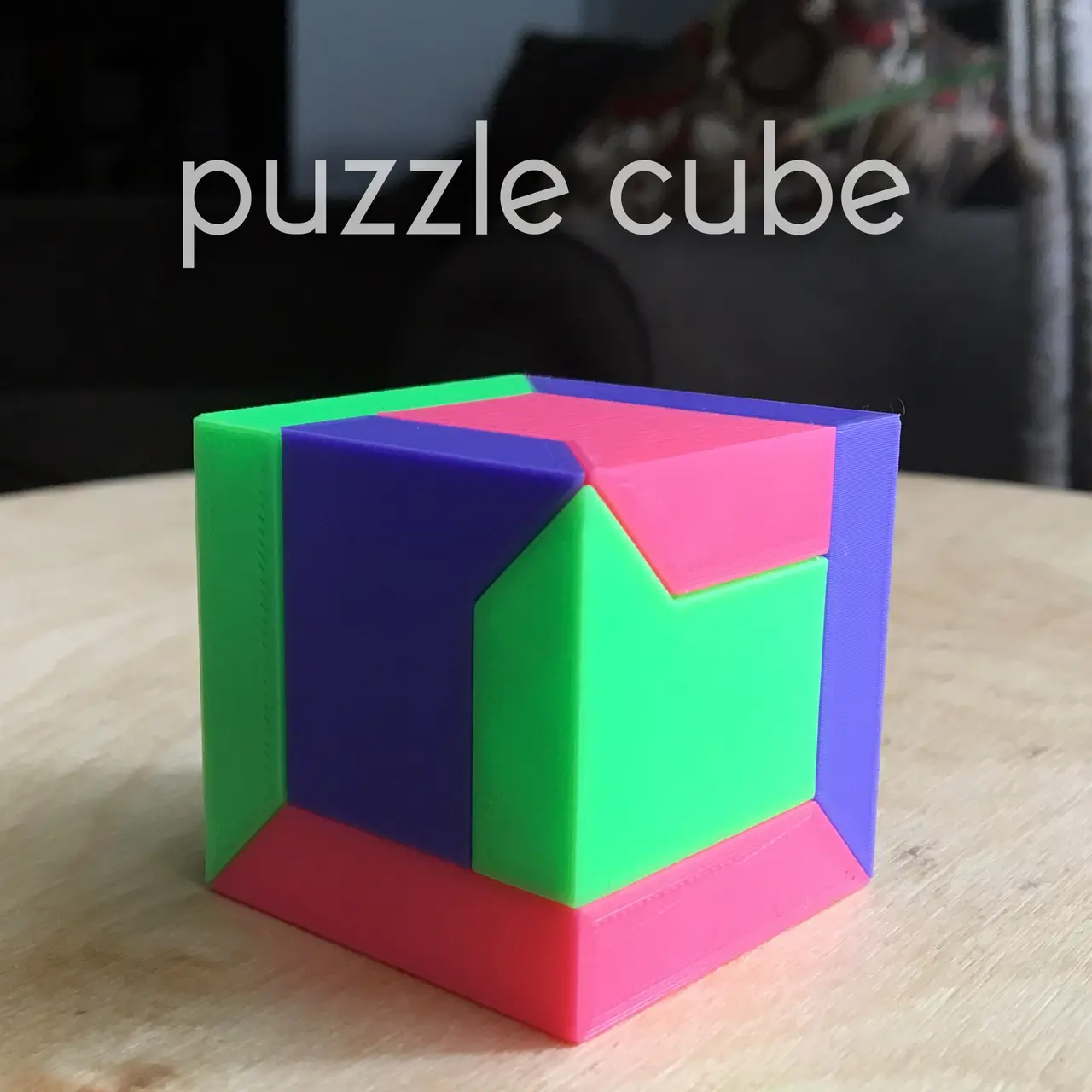 Puzzle Cube (easy print no support) — modelo 3D