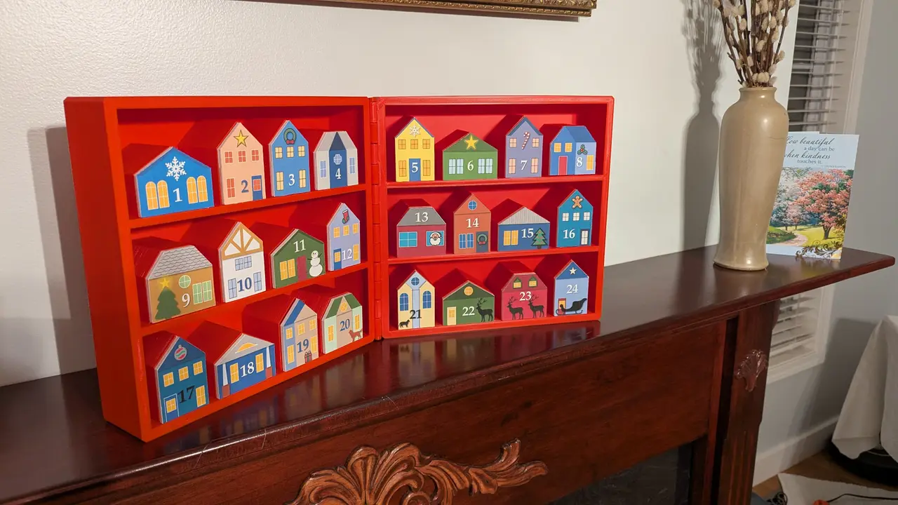 "Little Houses" Advent Calendar for Christmas — modelo 3D