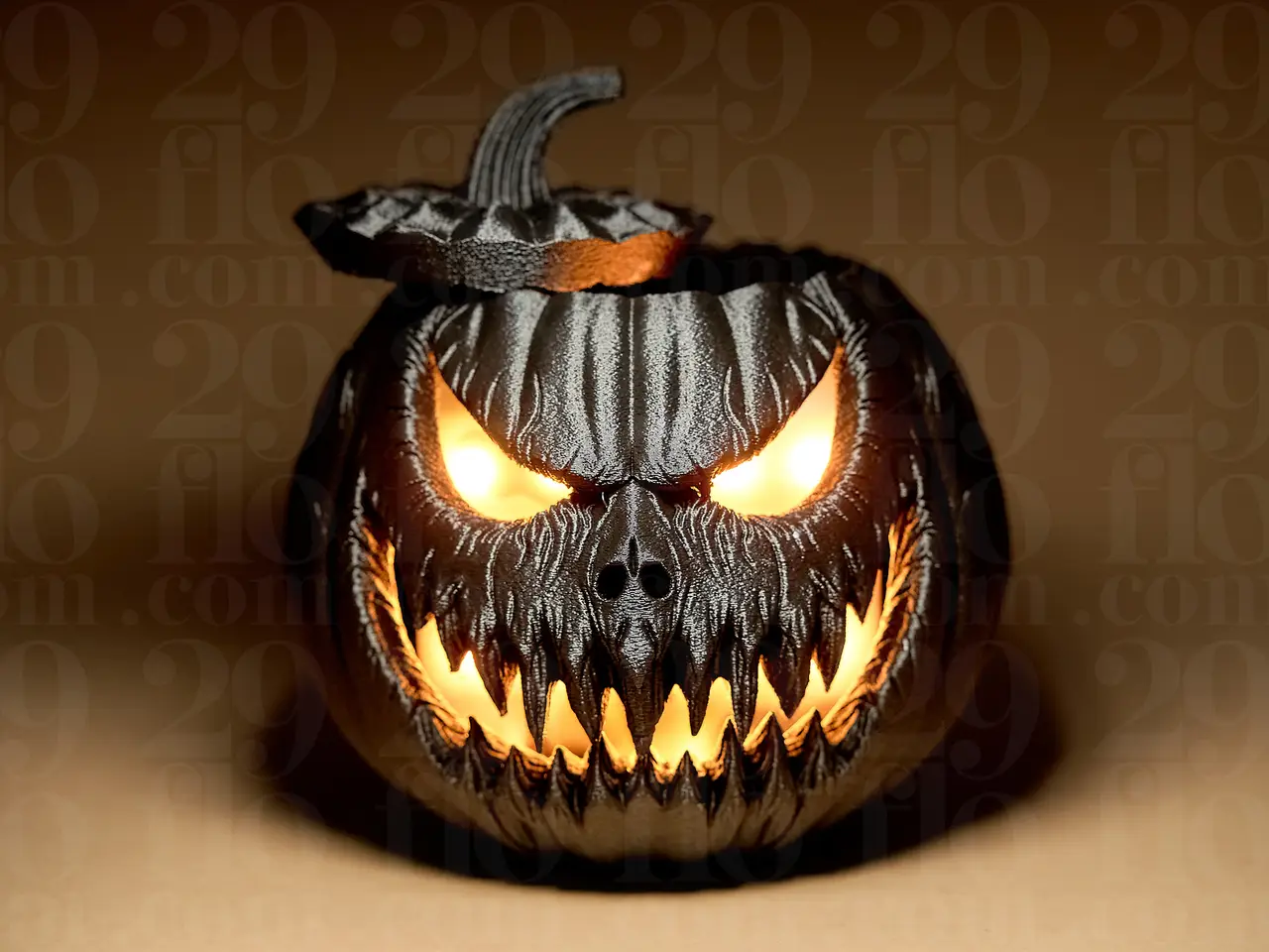 Halloween Scary Pumpkin #1 — modelo 3D