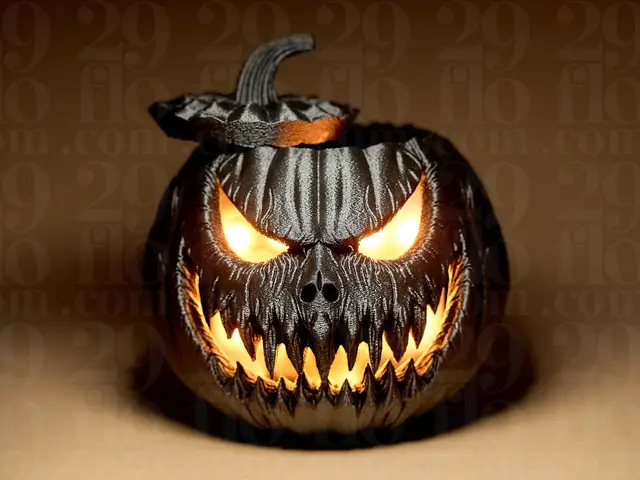 Halloween Scary Pumpkin #1 — modelo 3D
