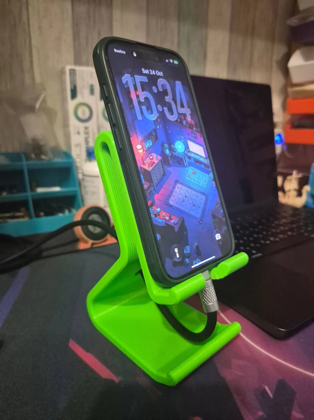 Parametrical Phone Stand (Solidworks) — modelo 3D