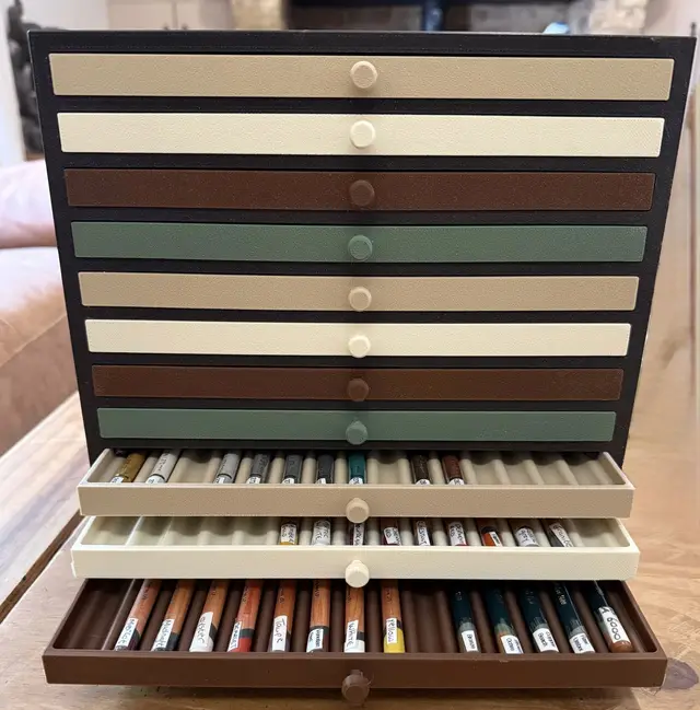 165 Drawing Pencil Cabinet Case — modelo 3D