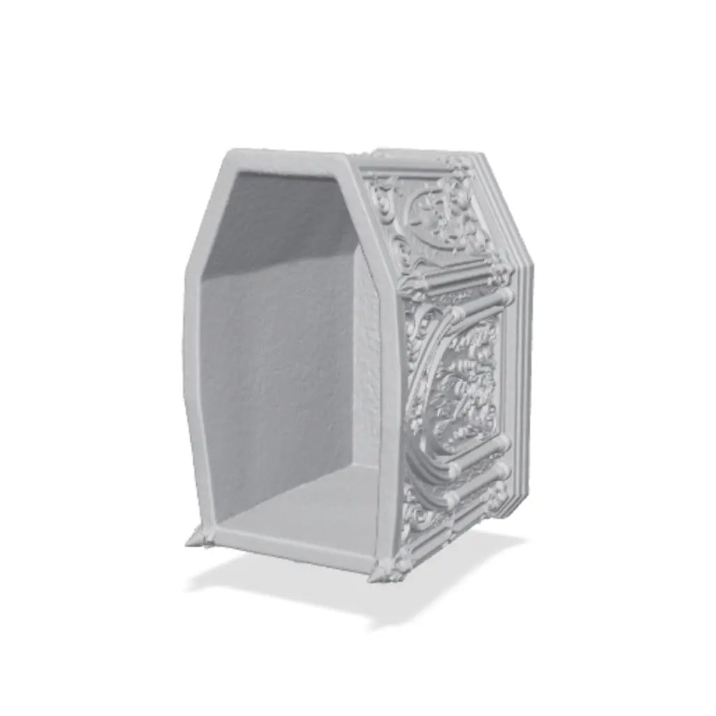 Gothic Skull Pen Holder, Dark Fantasy Desk Decor — modelo 3D