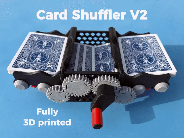 Card Shuffler V2 - No Screw, No Glue — modelo 3D