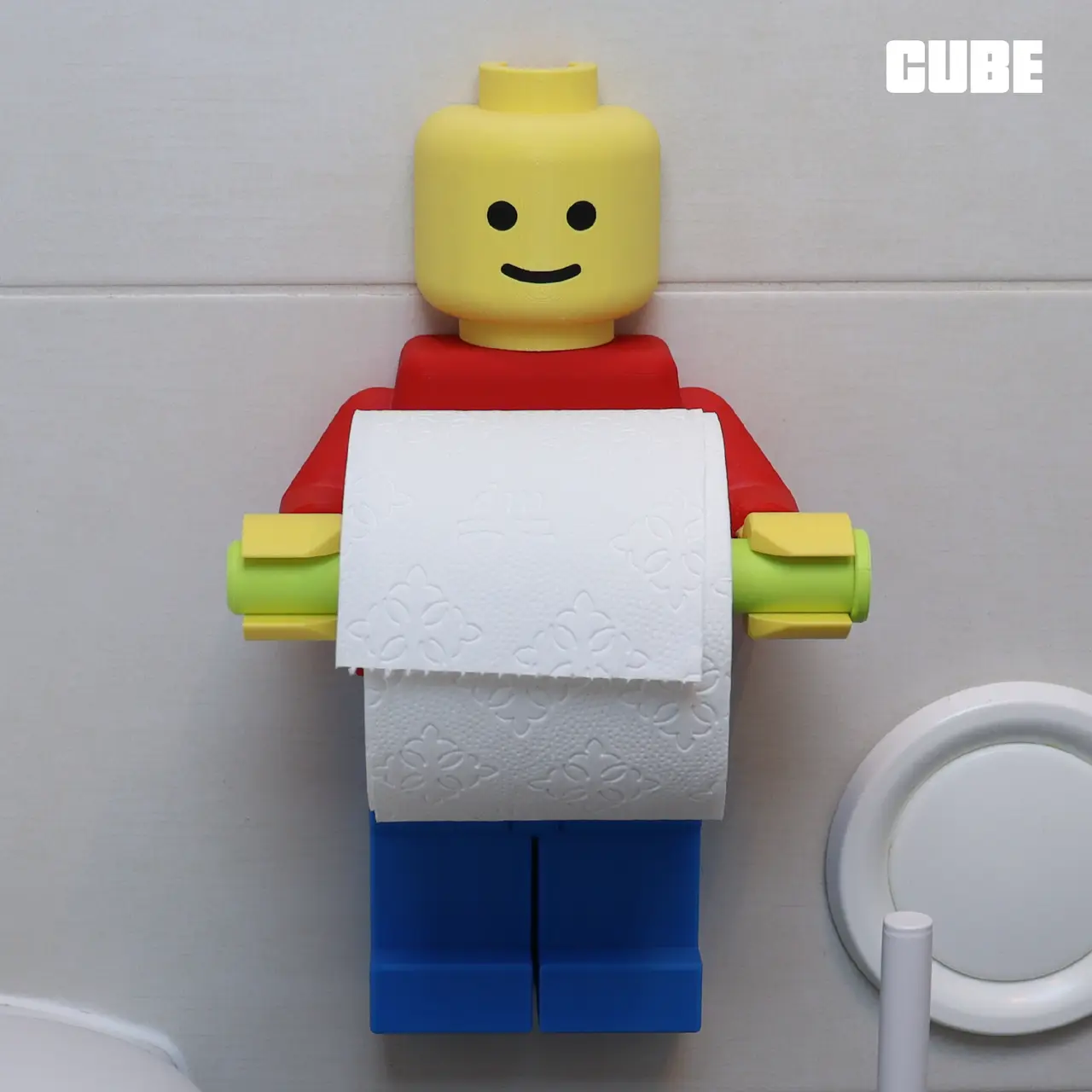 Lego Man Toilet Paper Holder — modelo 3D