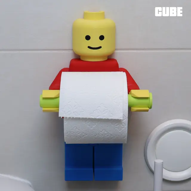 Lego Man Toilet Paper Holder — modelo 3D