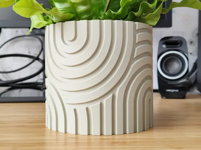 Sand Dune Plant pot and Planter - Vase mode design — modelo 3D