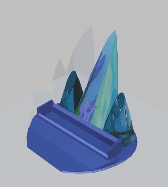 Phone holder/stand Mountain — modelo 3D
