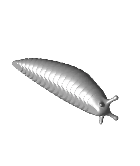 Friendly Articulated Slug with hidden magnets — modelo 3D