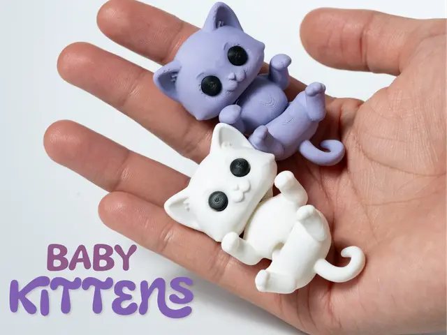 Tiny Cute Cat - Articulated — modelo 3D