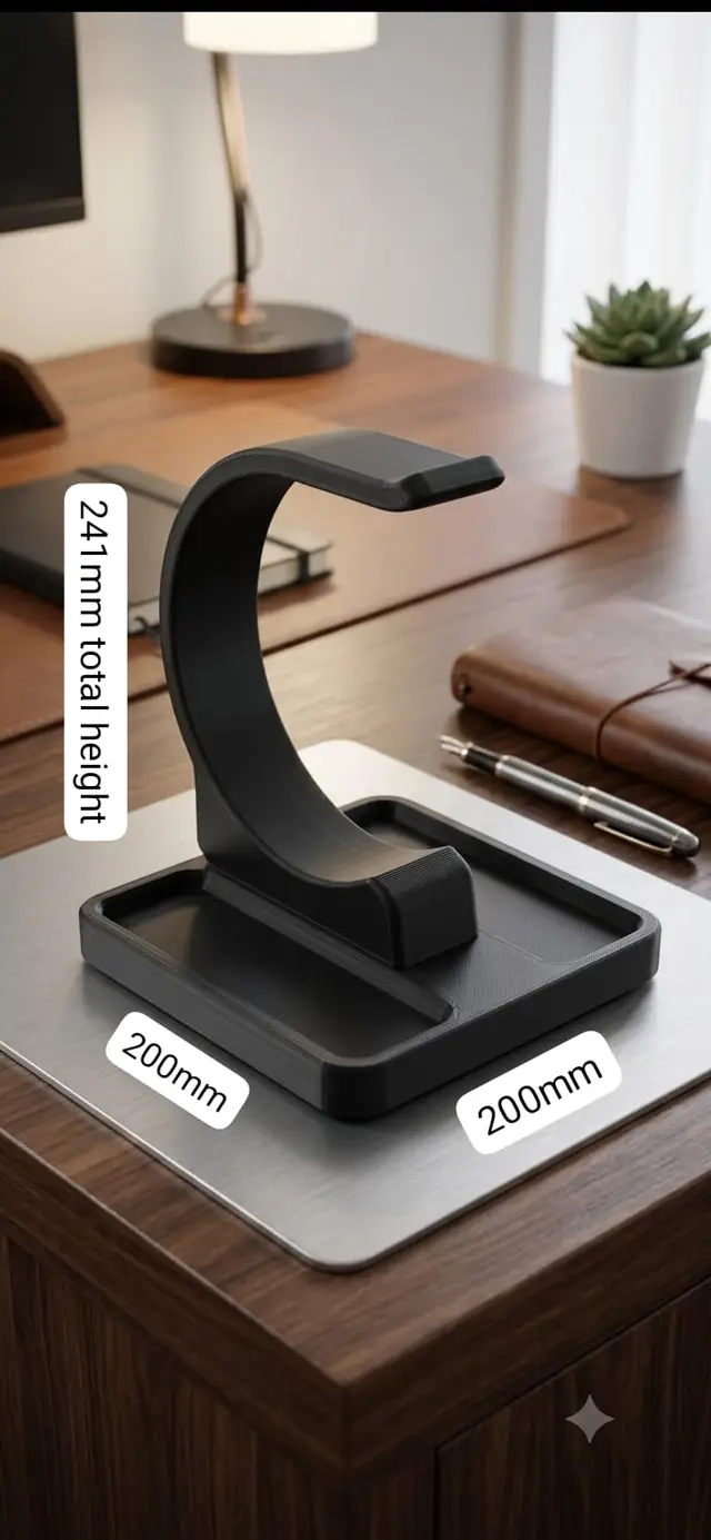 Minimalist Headphone Stand Set 3mf.3mf — modelo 3D