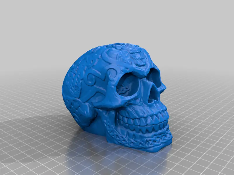 Celtic Skull (Hollow) — modelo 3D