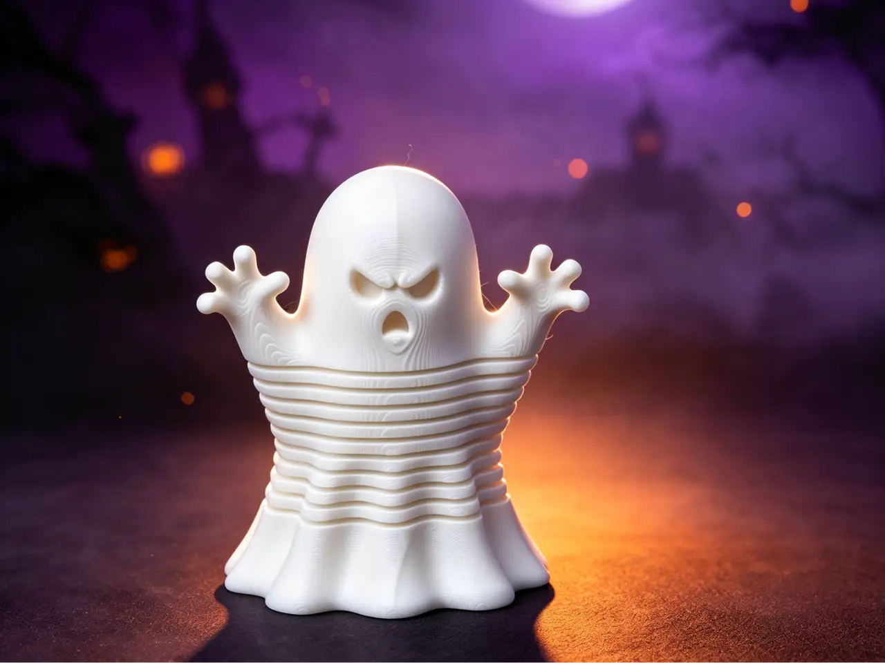 弹簧幽灵解压玩具 — modelo 3D