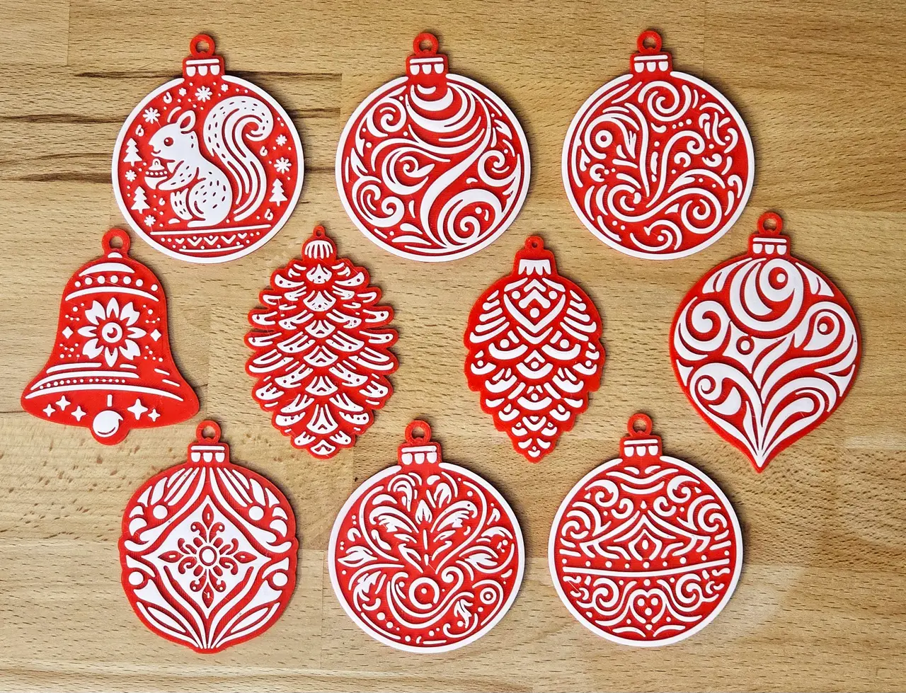 Christmas Balls Set 01 for tree decoration — modelo 3D