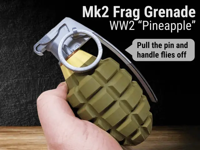 Legendary Mk2 Pineapple Grenade with Flying Handle — modelo 3D