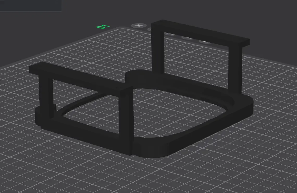 HP docking station under desk mount — modelo 3D