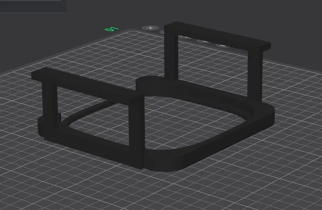HP docking station under desk mount — modelo 3D