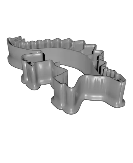 Stegosaurus Dinosaur Cookie Cutter Utensil — modelo 3D