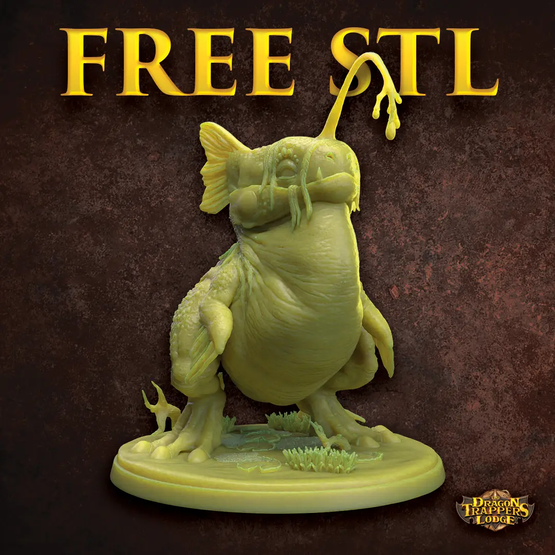 Free Miniature Alpha Glow Hopper Pose A | Dragon Trapper's Lodge — modelo 3D