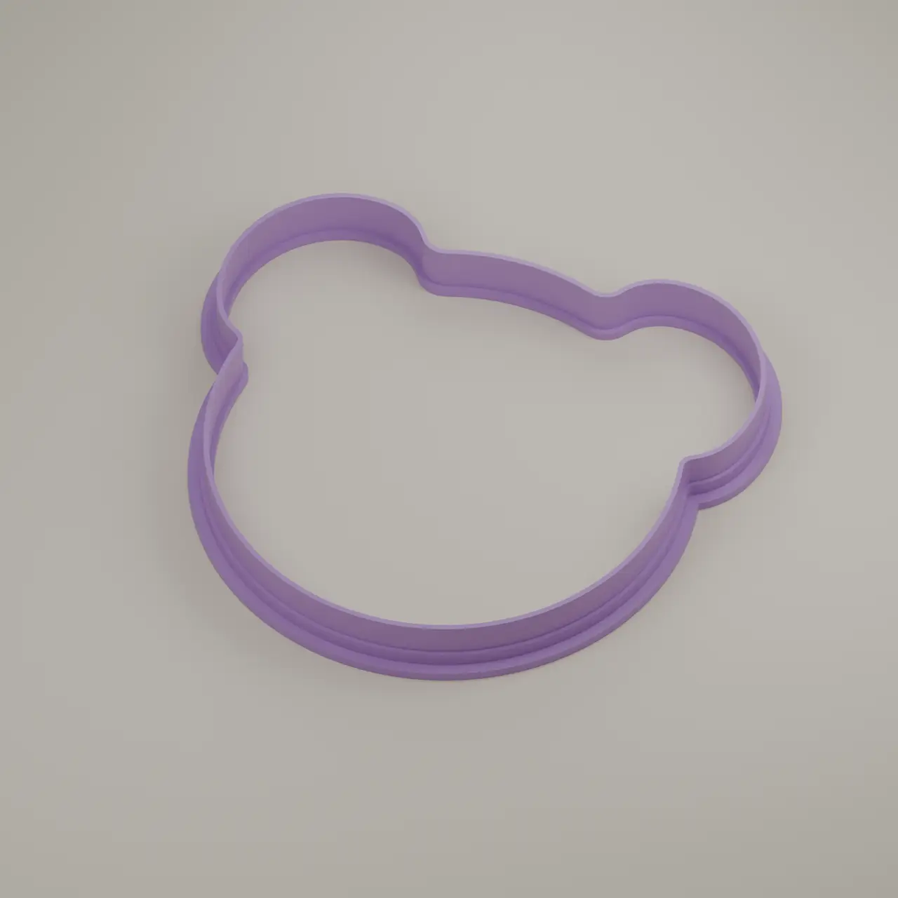 Bear Face Cookie Cutter — modelo 3D