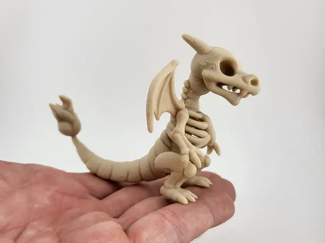 Charizard pokemon Skeleton Figure Dragon Fossil — modelo 3D
