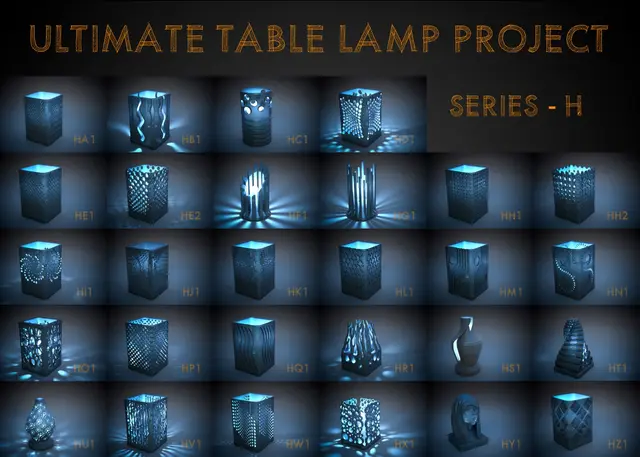 Ultimate Table Lamp Project - Mood Light - Series H — modelo 3D