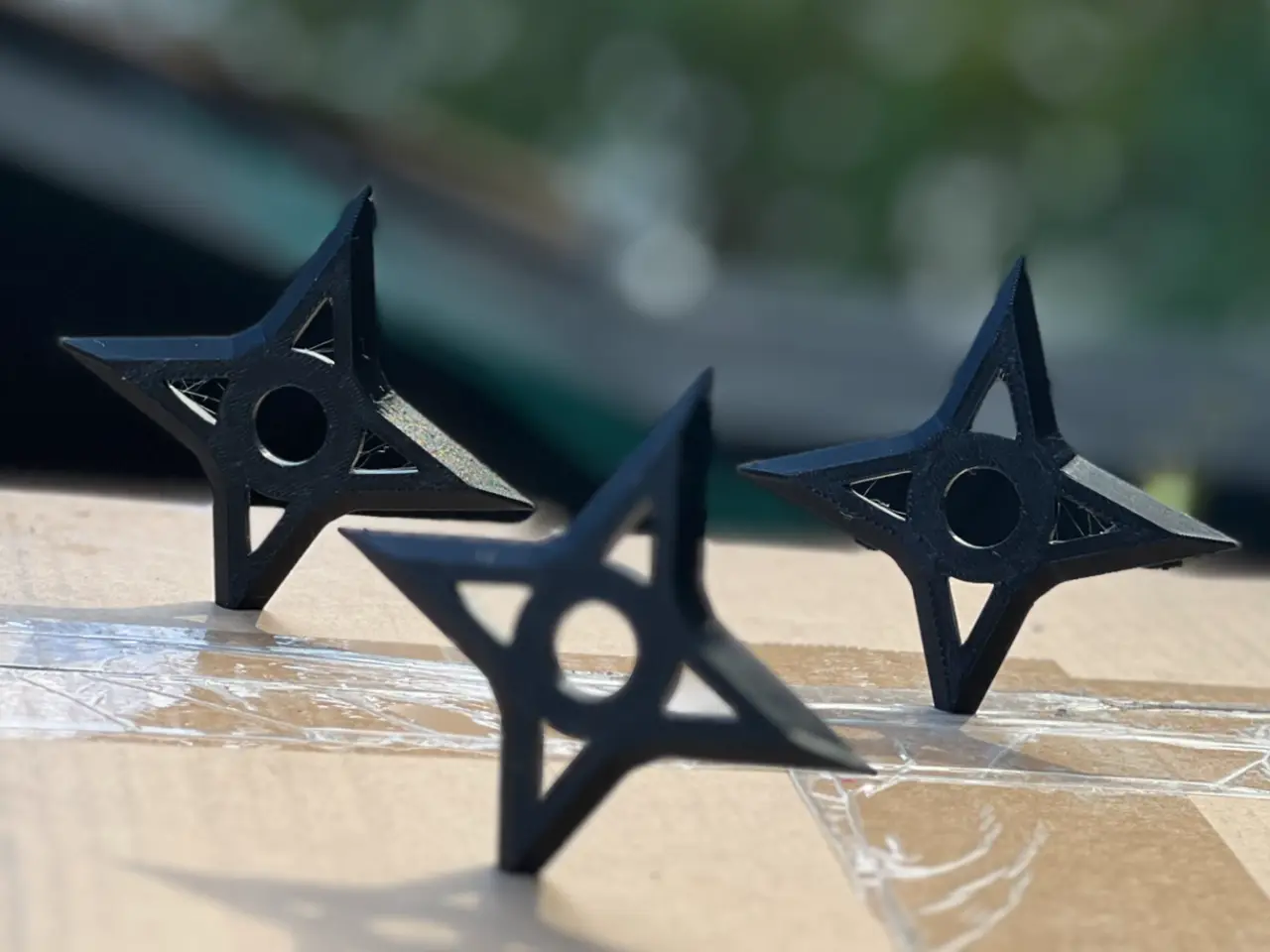 Minimalist Throwing Stars (<1 Hour Print for 3!) — modelo 3D