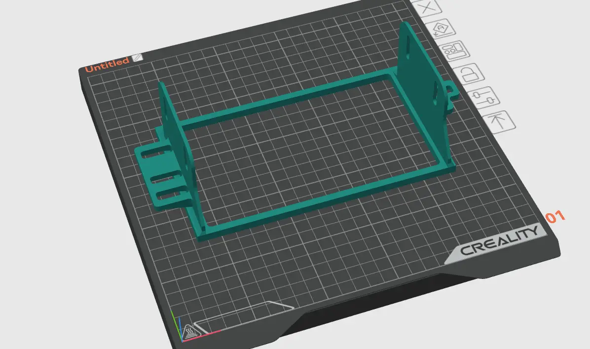 Double din kit for GMT355 (2004-2012 Colorado, Canyon, H3) — modelo 3D