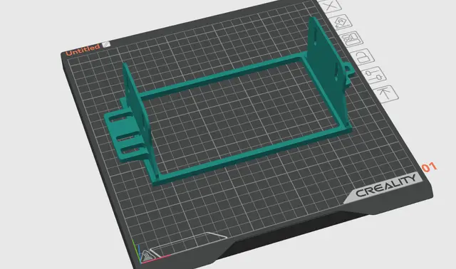 Double din kit for GMT355 (2004-2012 Colorado, Canyon, H3) — modelo 3D