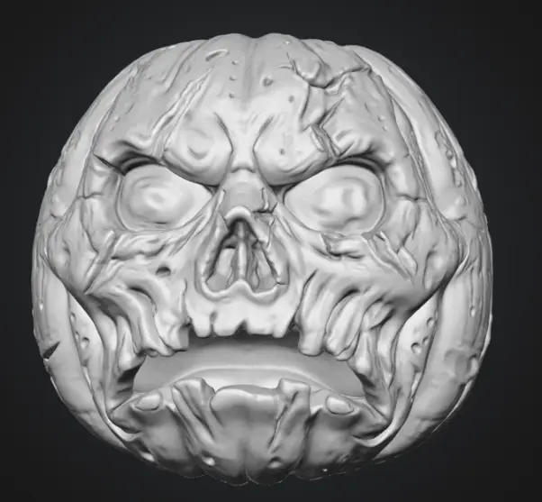 Zombie Jack-o-lantern — modelo 3D