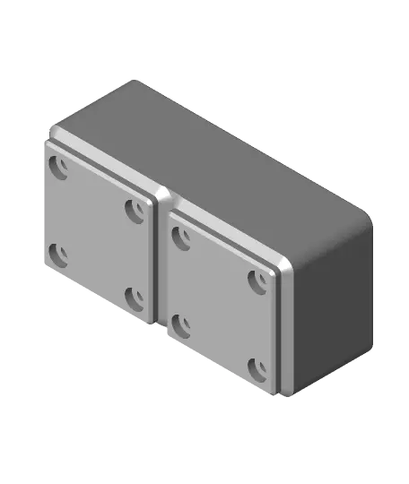 Gridfinity 1x2 4x Sony NP-FW50 Battery Storage — modelo 3D