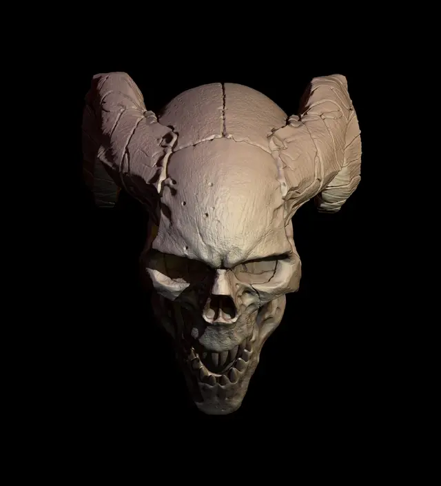 Demon Skull — modelo 3D