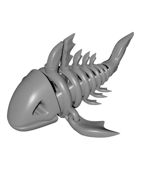 Articulated Fish Skeleton — Flexible Ocean Fidget — modelo 3D