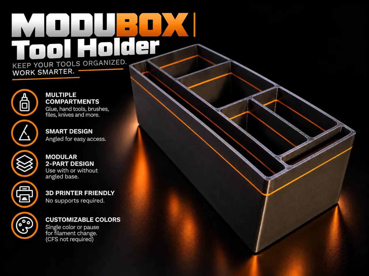 MODUBOX | 3D Print Tools Organizer — modelo 3D