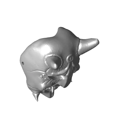 Halloween mask, Japanese style demon mask — modelo 3D