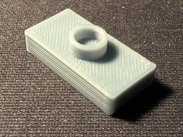 1x2 flat with 1 stud 3794a — modelo 3D