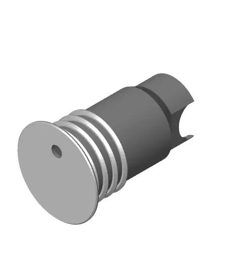 OneUp EDC Mountain Bike Steerer Tube Plug w/ Tile Tracker — modelo 3D