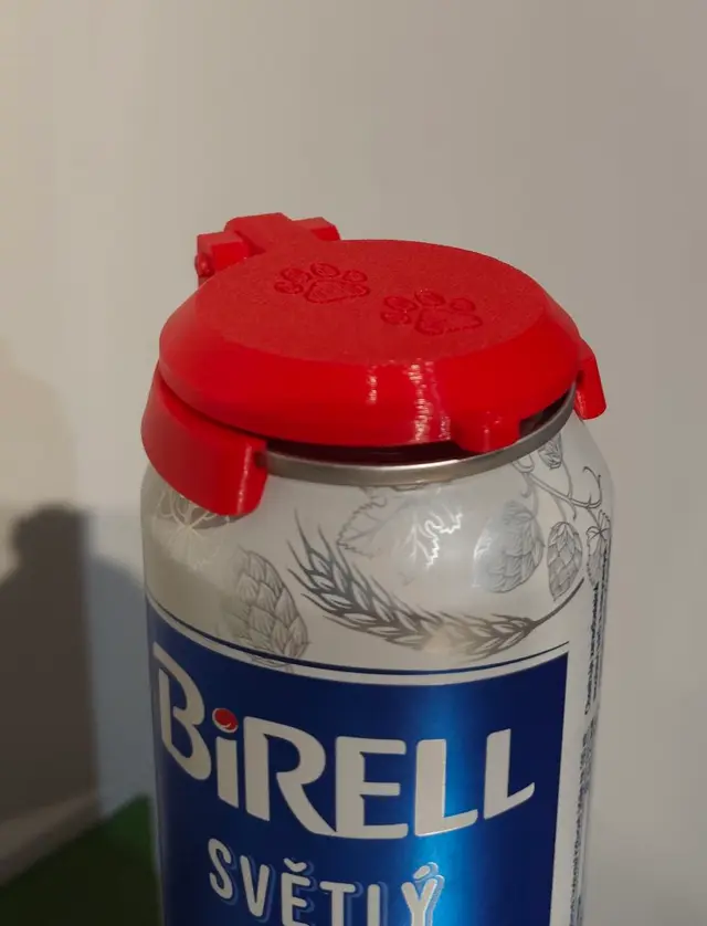 Víčko na plechovku 0,33-0,5L — modelo 3D