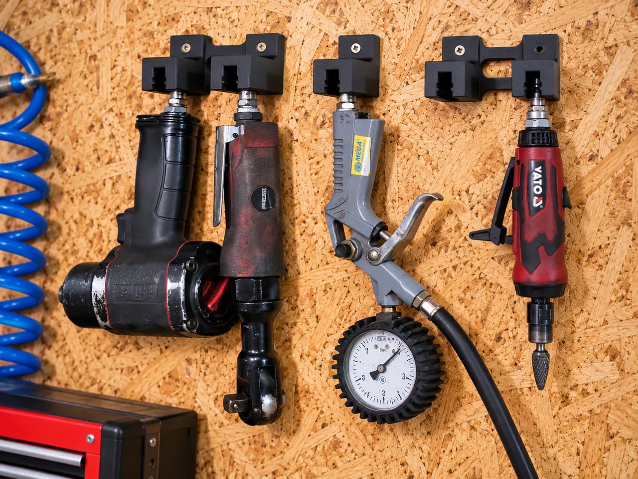 Pneumatic Tool Wall Holder – Air Compressor — modelo 3D