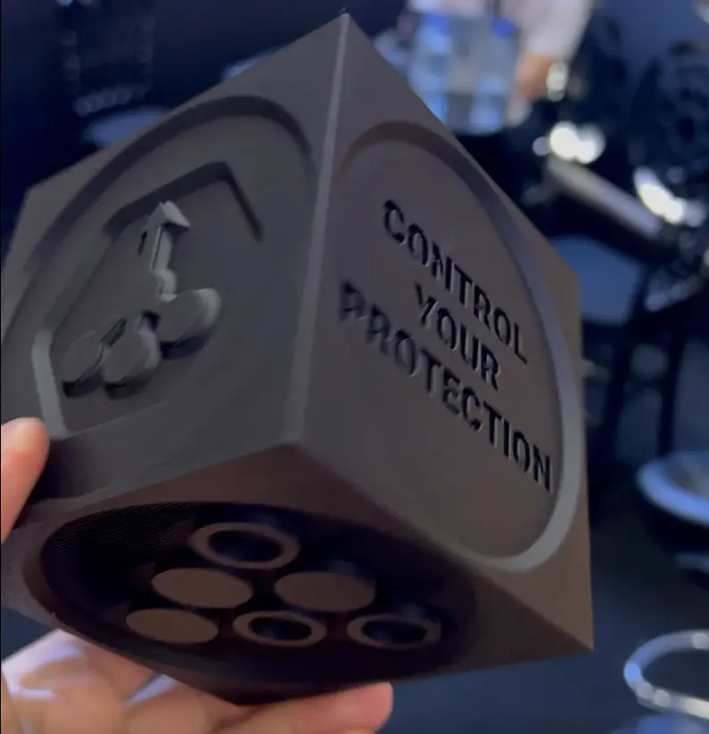 MITIGATOR Promo Cube — modelo 3D