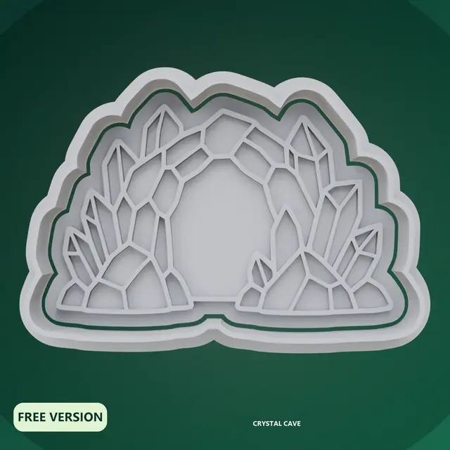 Crystal Creatures Cookie Cutter STL – 3D Print Biscuit Mold — modelo 3D