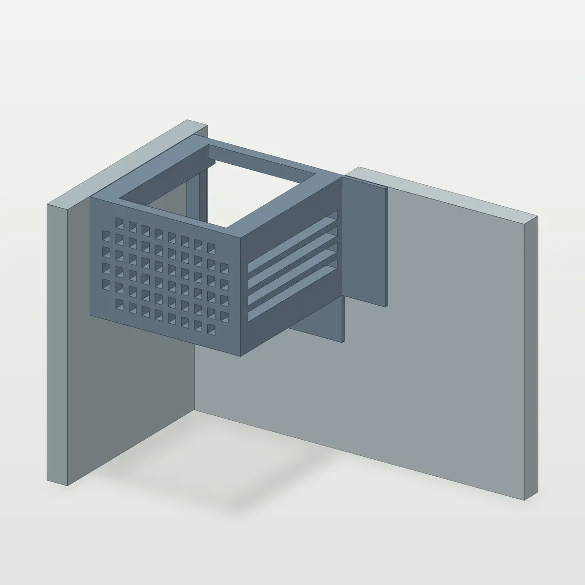 Snail-Proof Intake Guard for Rear-Filter Aquariums — modelo 3D