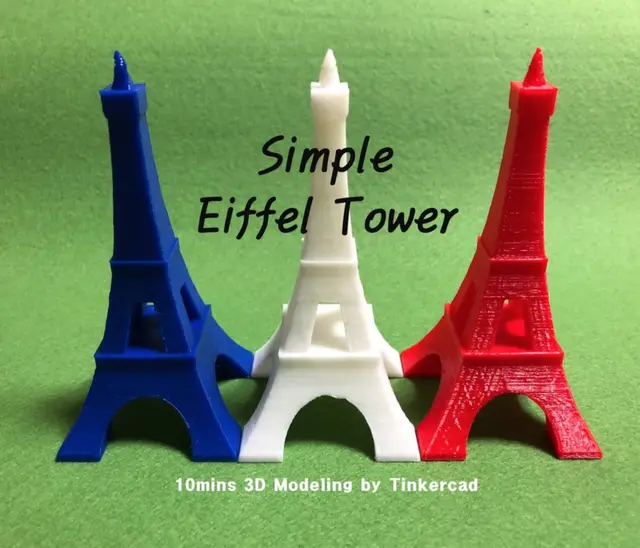 Simple Eiffel Tower - 10mins Modeling — modelo 3D