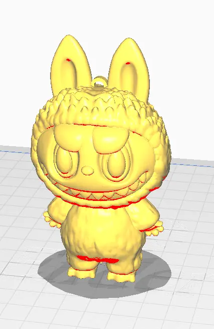 LABUBU KEYRING KEYCHIN — modelo 3D