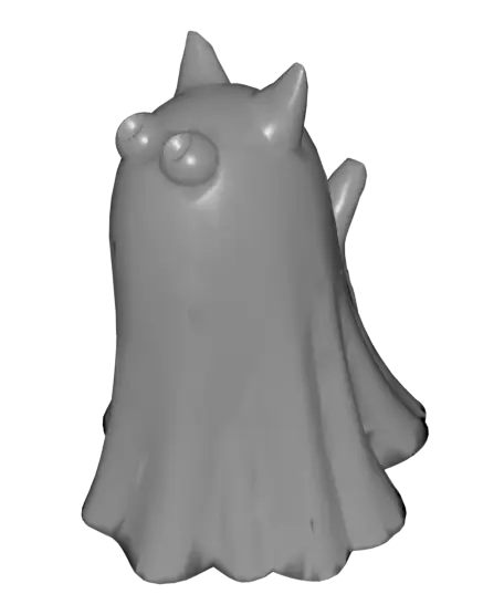 Tiny Ghost Cat (inc 3mf) — modelo 3D