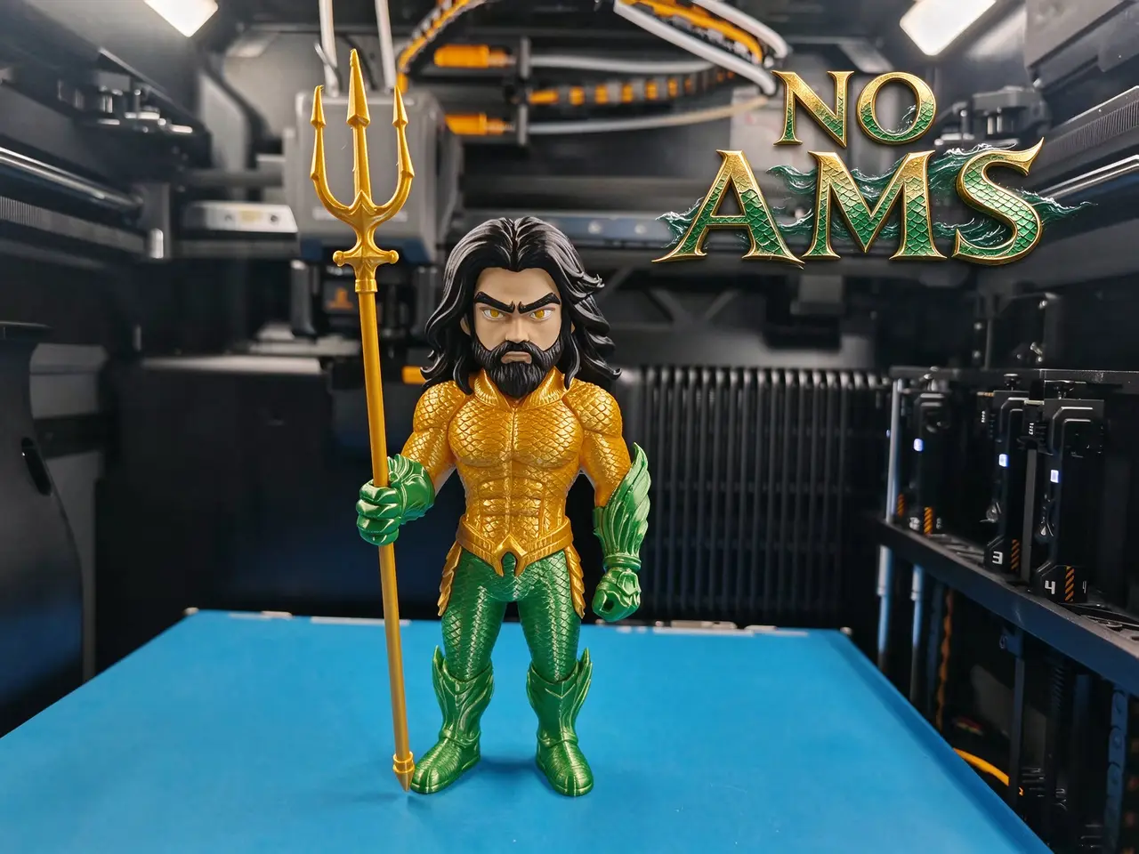 Q版海王 Aquaman DC 分件打印 （无需AMS） — modelo 3D